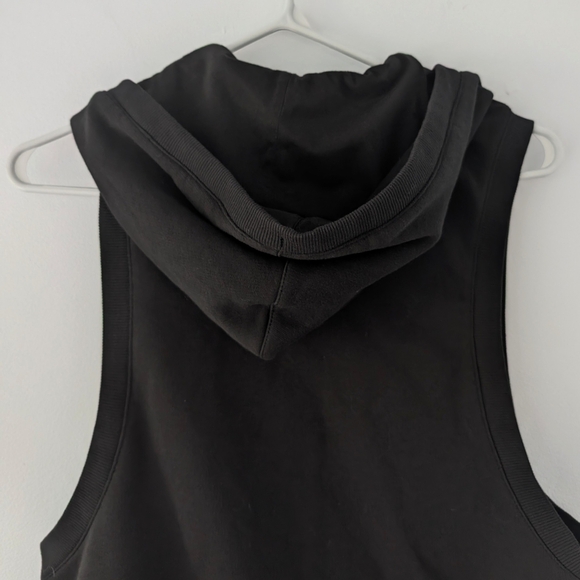 NWT Calvin Klein Women's Black Sleeveless Hoodie In Size M - Picture 10 of 10